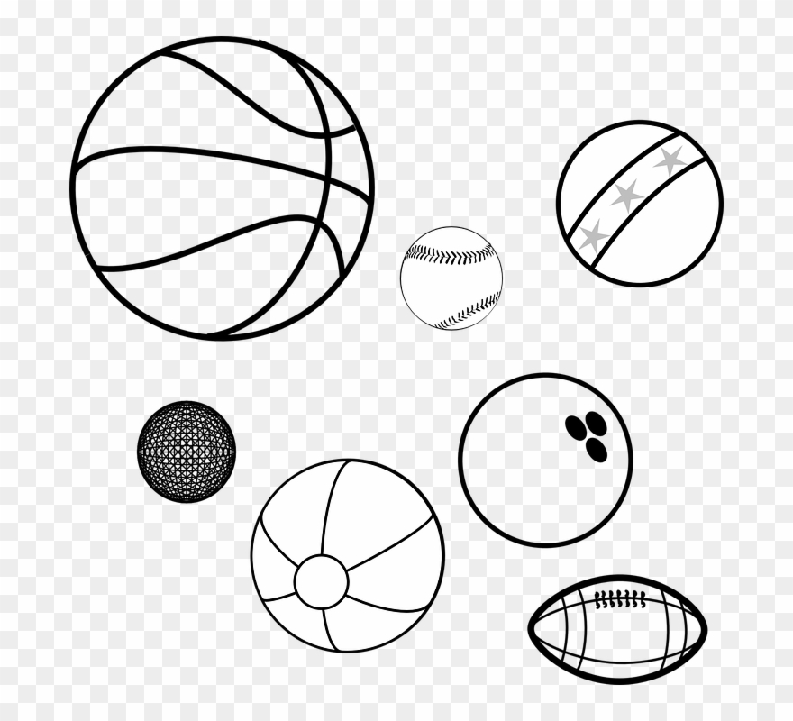 Png Freeuse Library Game Cliparts Shop Of - Coloring Picture Of Ball Transparent Png