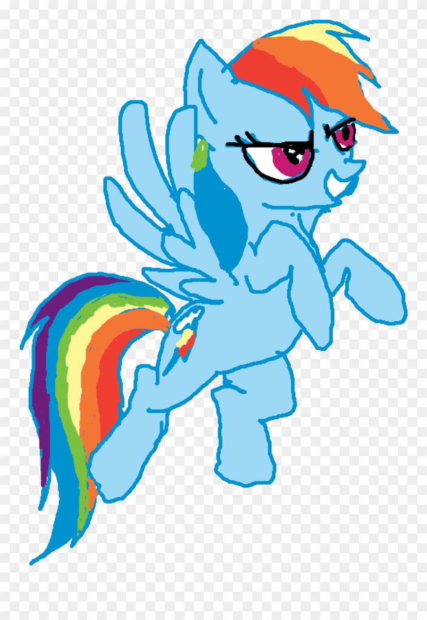 Clipart Of Image - Rainbow Dash Vector - Png Download