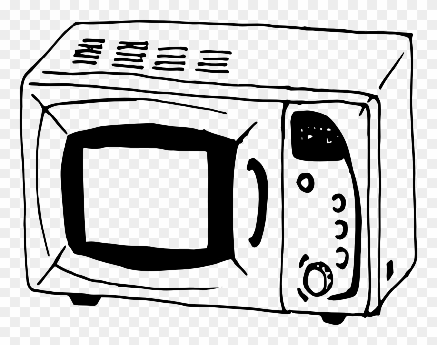 Medium Image - Oven Clip Art Black And White - Png Download