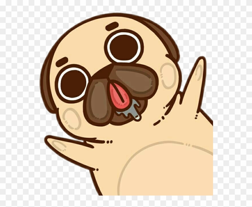 Pug Cute Dog Lovely Kawaii Ftecats - Pug Kawaii Clipart