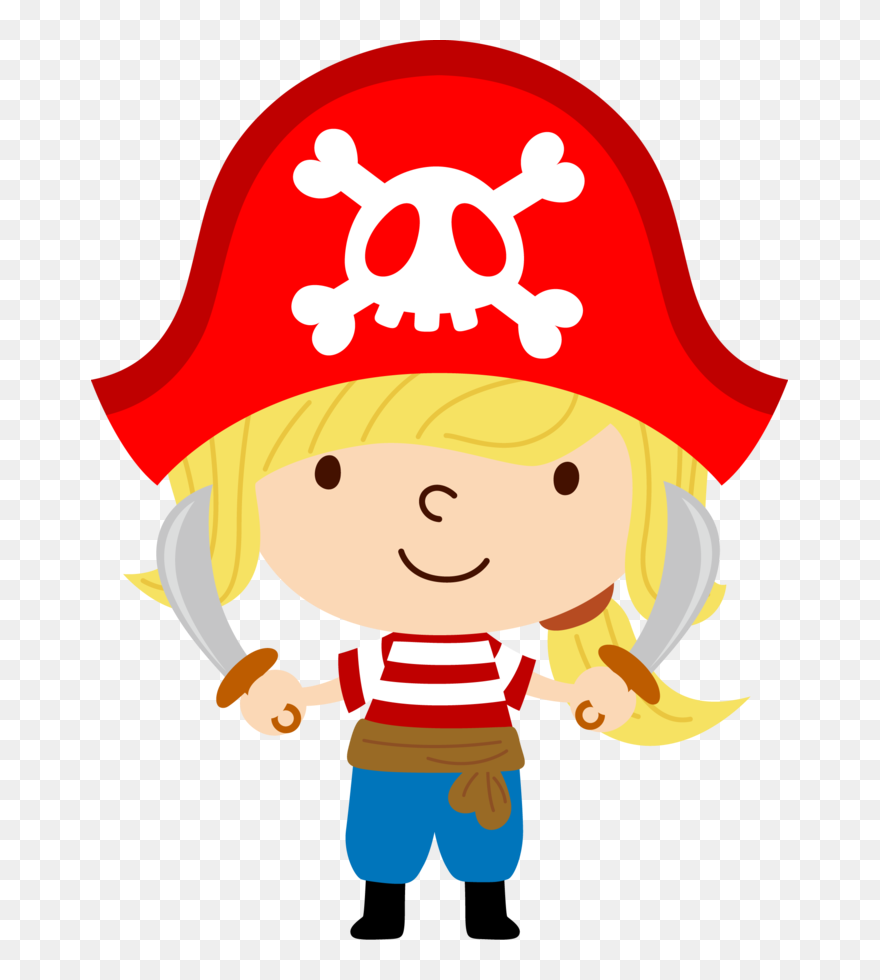 Whole Board Pirate Clip Art, Pirate Party, Pirate Kids, - Dibujo Pirata Infantil - Png Download