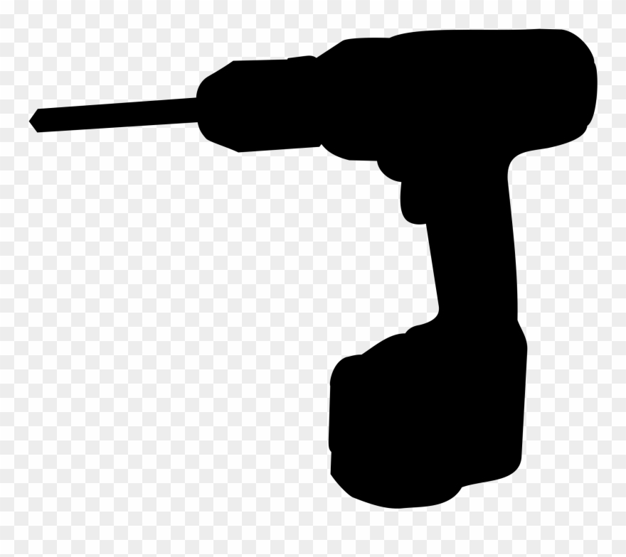 Drill - Black And White Drill Clipart - Png Download