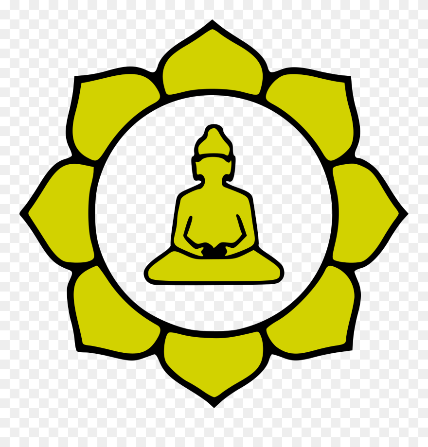 Buddha Flower Color - Mahayana Buddhism Logo Clipart