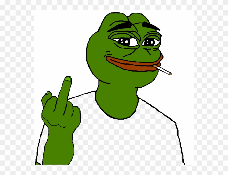 Post - Pepe The Frog Fuck You Clipart