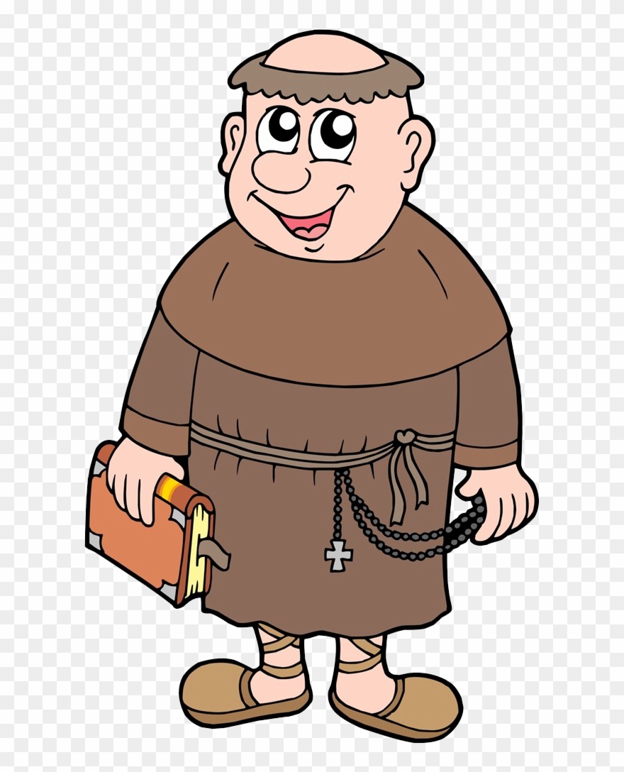 Monk Vector Happy Buddha - Monk Cartoon Clipart