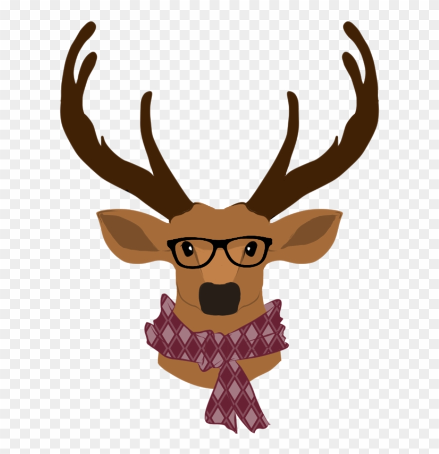 Google Search Starbucks, Hipster, Deer, Hipsters, Mule - Hipster Animal Transparent Png Clipart