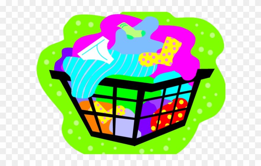 Basket Clipart Clothing - Changing Clothes Clipart - Png Download