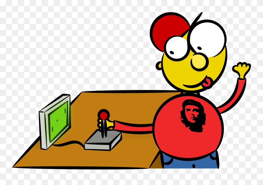 Net Clip Art Nerd With Joystick Clipartist - Games Afbeeldingen - Png Download