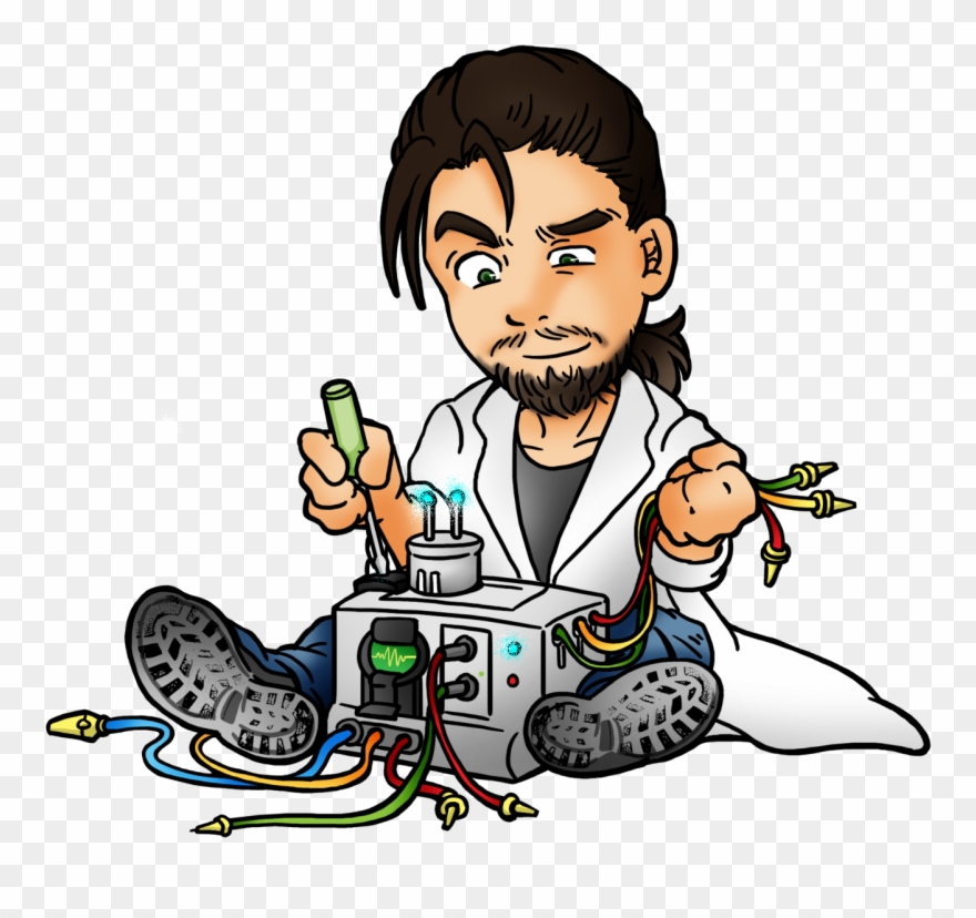 And Mad Scientist In Training - Cartoon Clipart