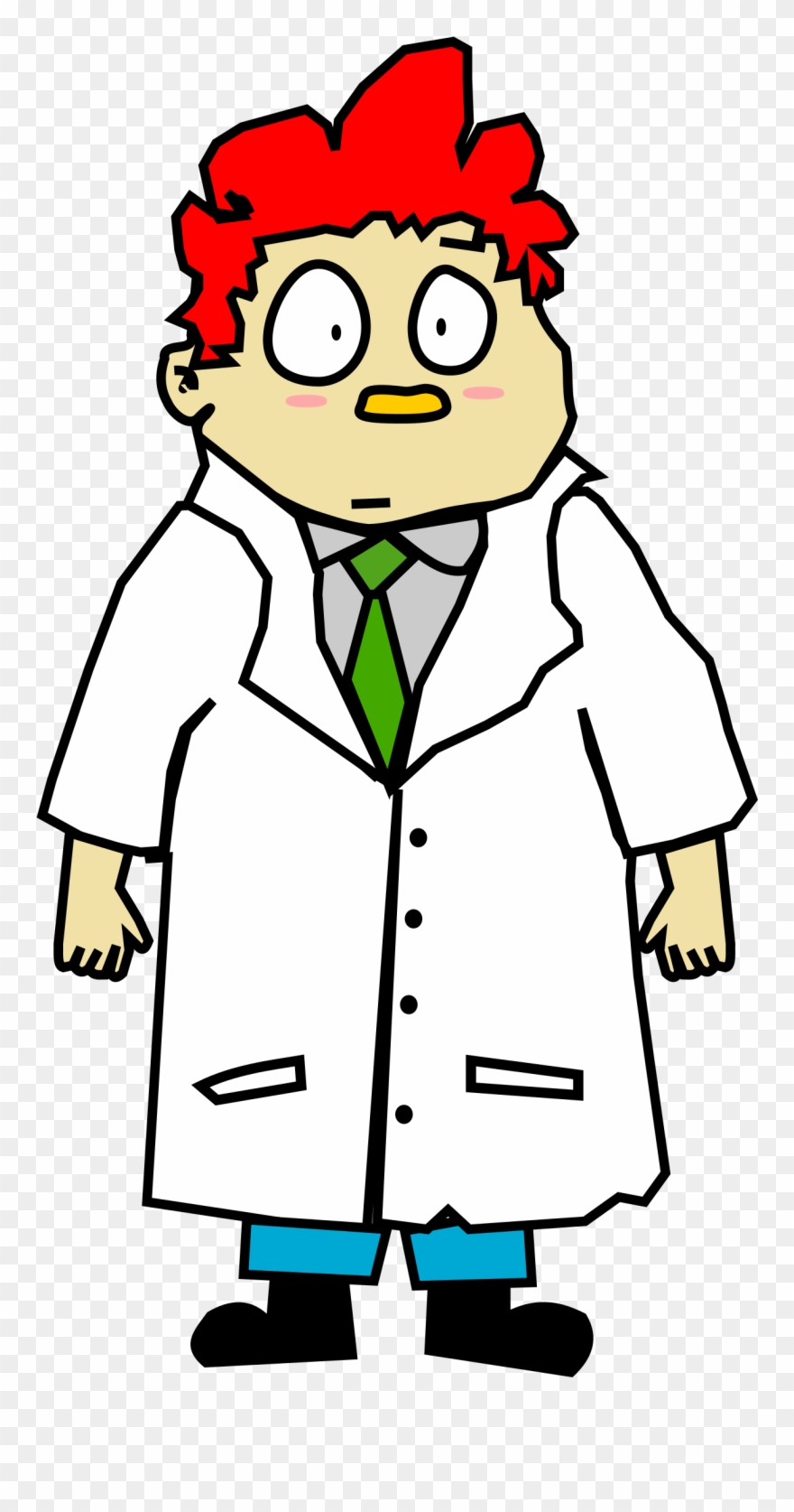 Cartoon Guy Big Image Png - Cartoon Scientist Transparent Clipart