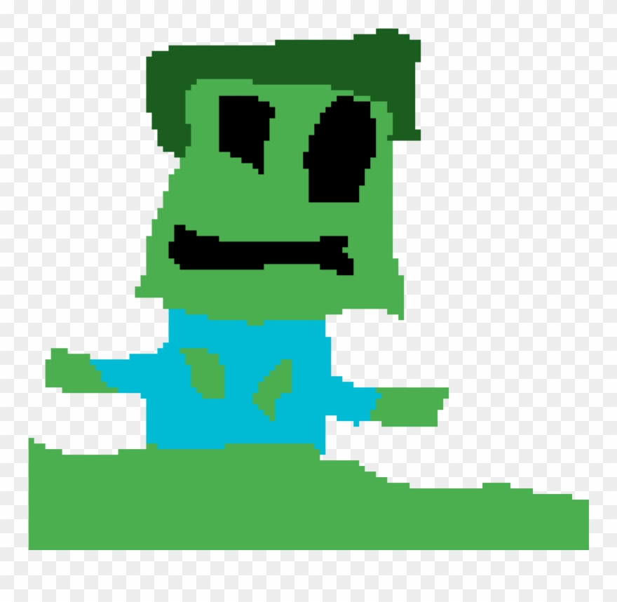 Minecraft Zombie - Partido Union Nacional Clipart