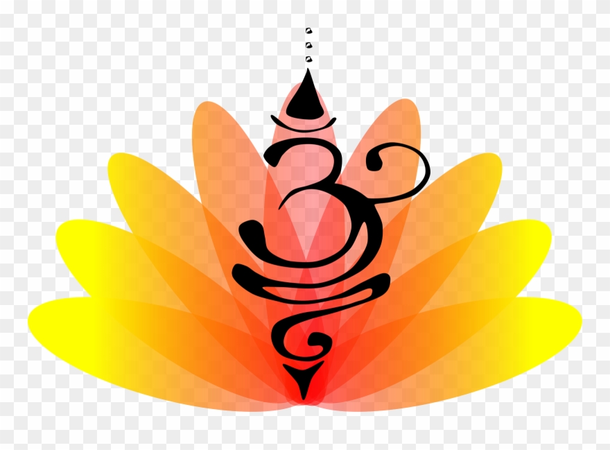Aum Lotus Clipart - Clip Art - Png Download