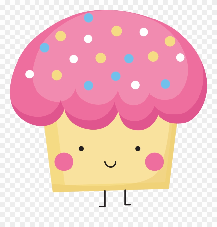 Cupcake Birthday Cake Chocolate - Happy Cupcake Clip Art - Png Download