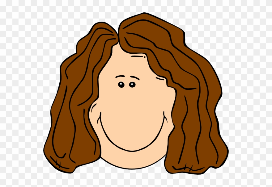 Short Hair Clipart Brown Hair - Brown Hair Clip Art - Png Download