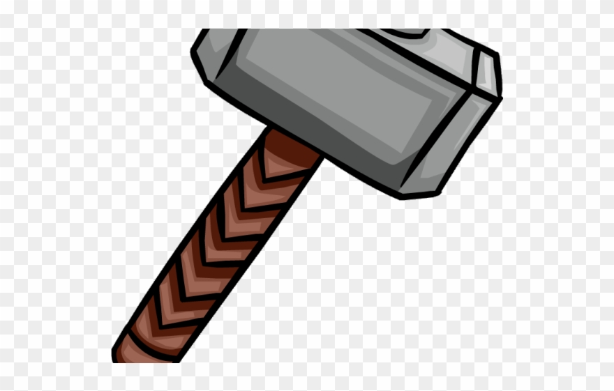 Face Clipart Thor - Martelo Do Thor Em Desenho - Png Download