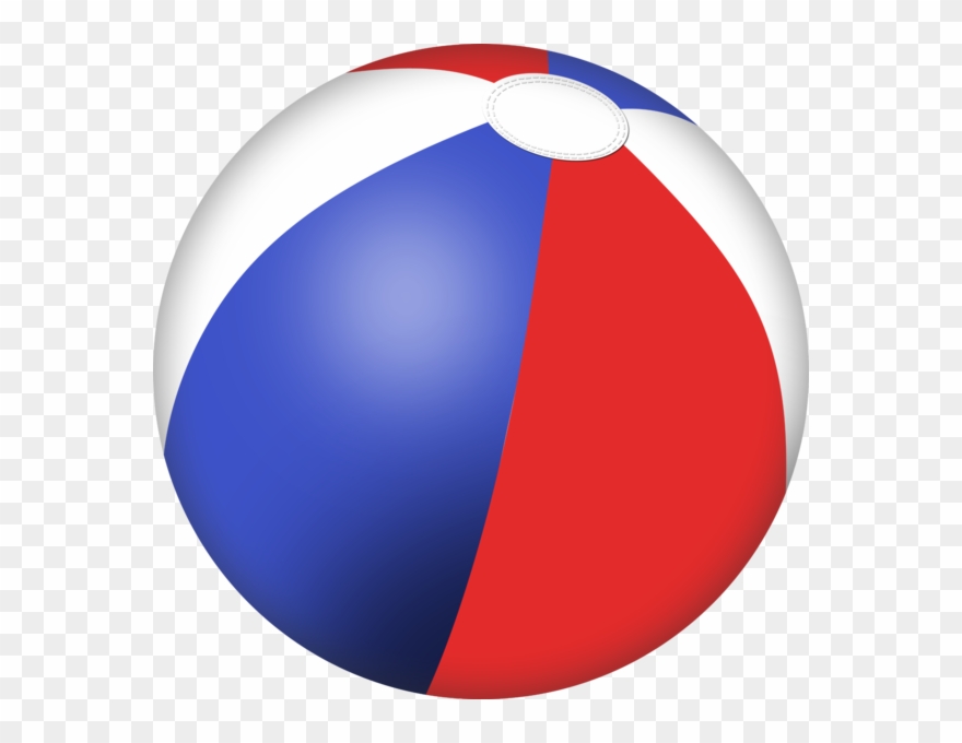 Beach Ball Tube - Red White And Blue Beach Ball Clipart - Png Download