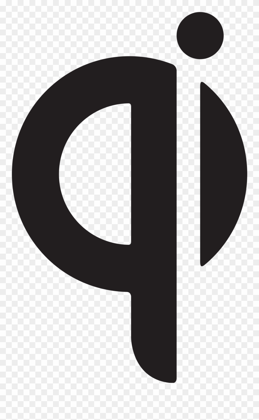 Qi Wireless Charging Logo Clipart
