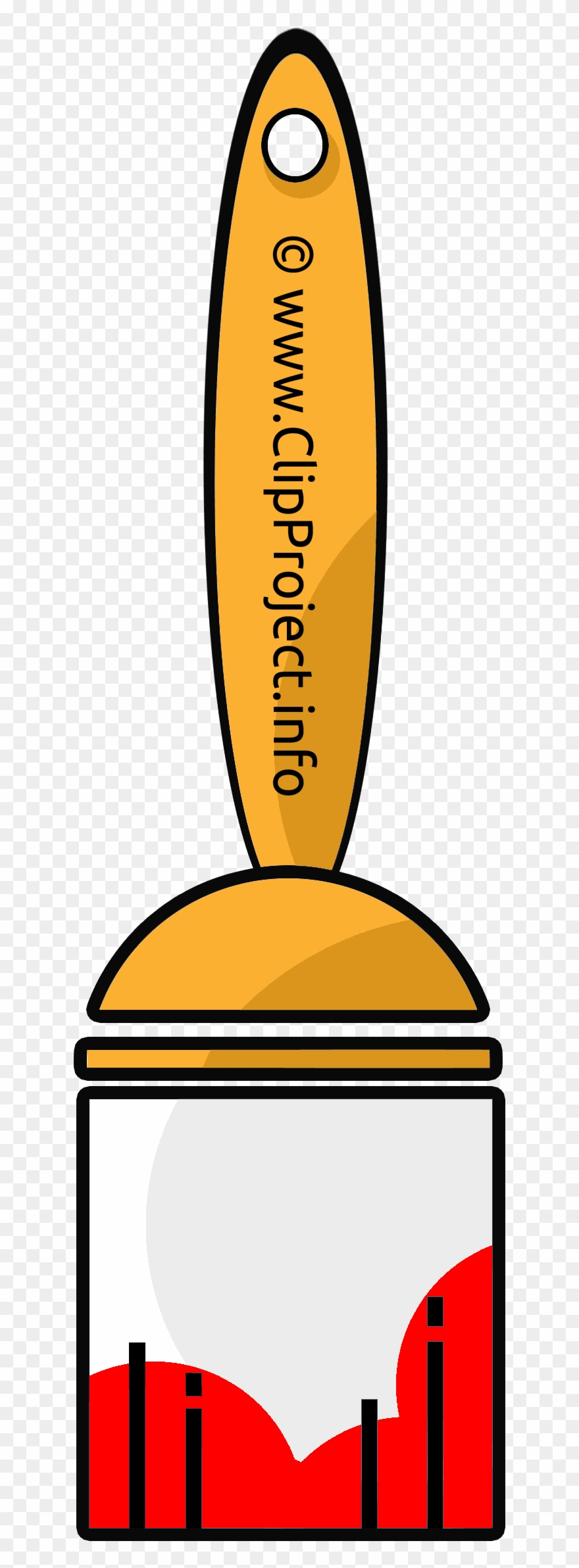 Pinceau Rouge Clip Art Gratuit Entreprise Dessin - Pinceau Rouge Dessin - Png Download