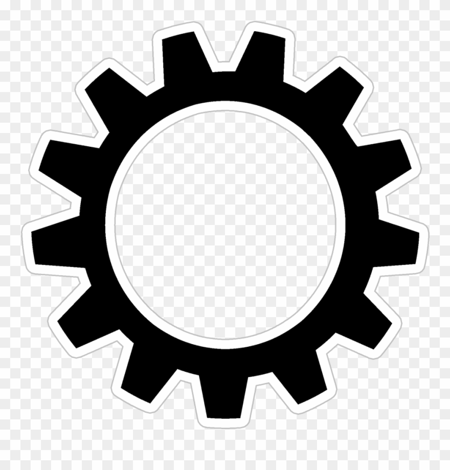 Pignon Noir Et Blanc Image À Télécharger Gratuite - Cogwheel Vector Clipart