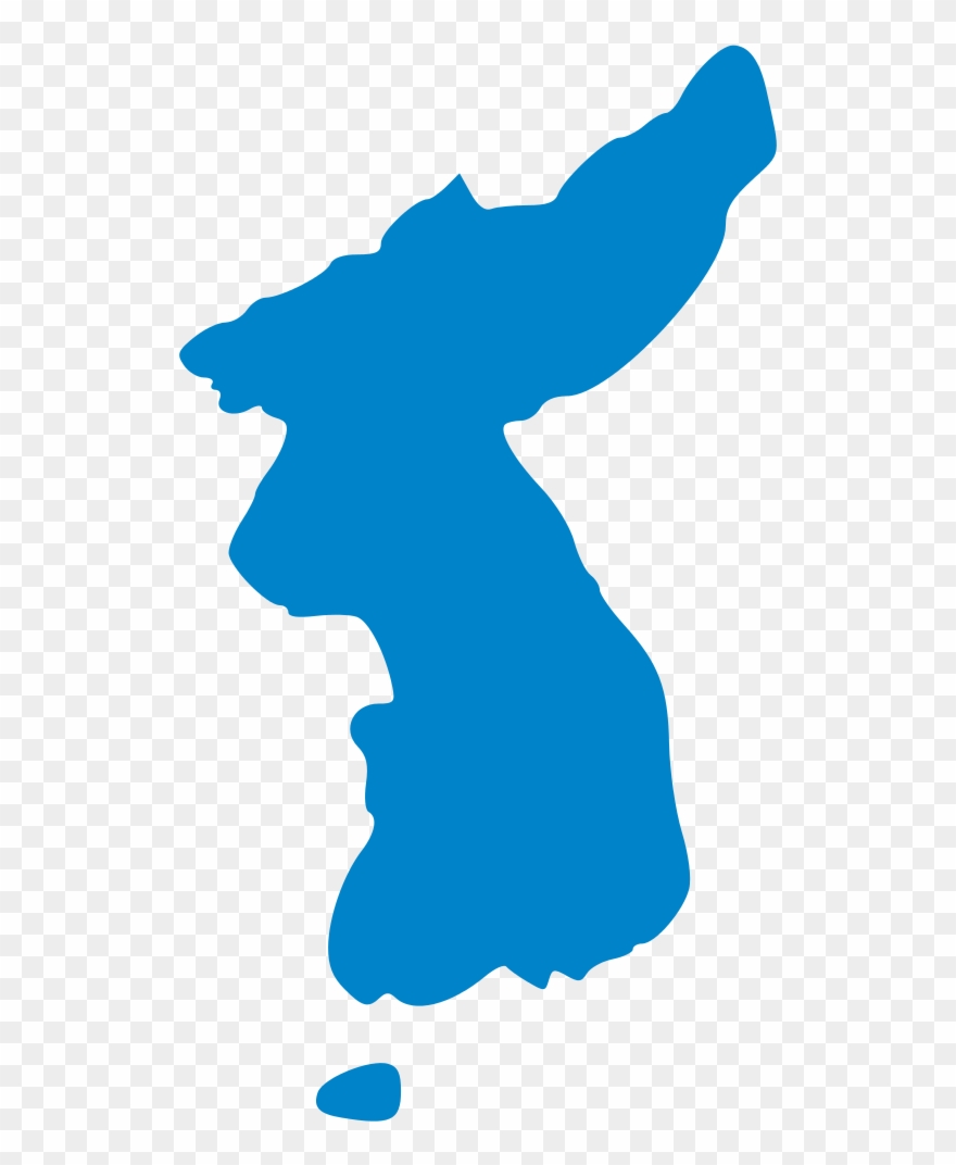 File - Korea Map - Svg - Korean Unification Flag Clipart