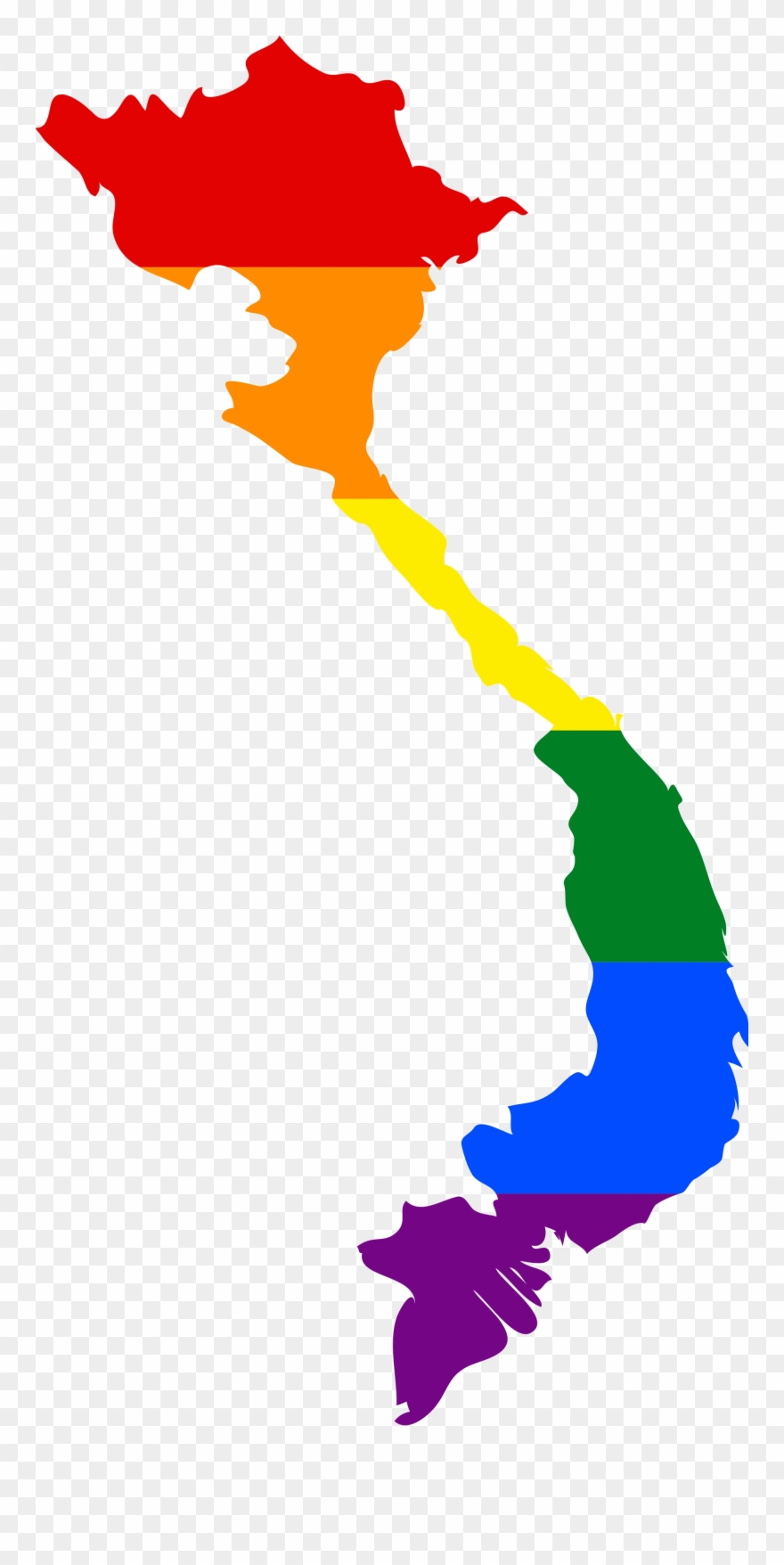 Gender Identity And Expression[edit] - Vietnam Map Simple Png Clipart