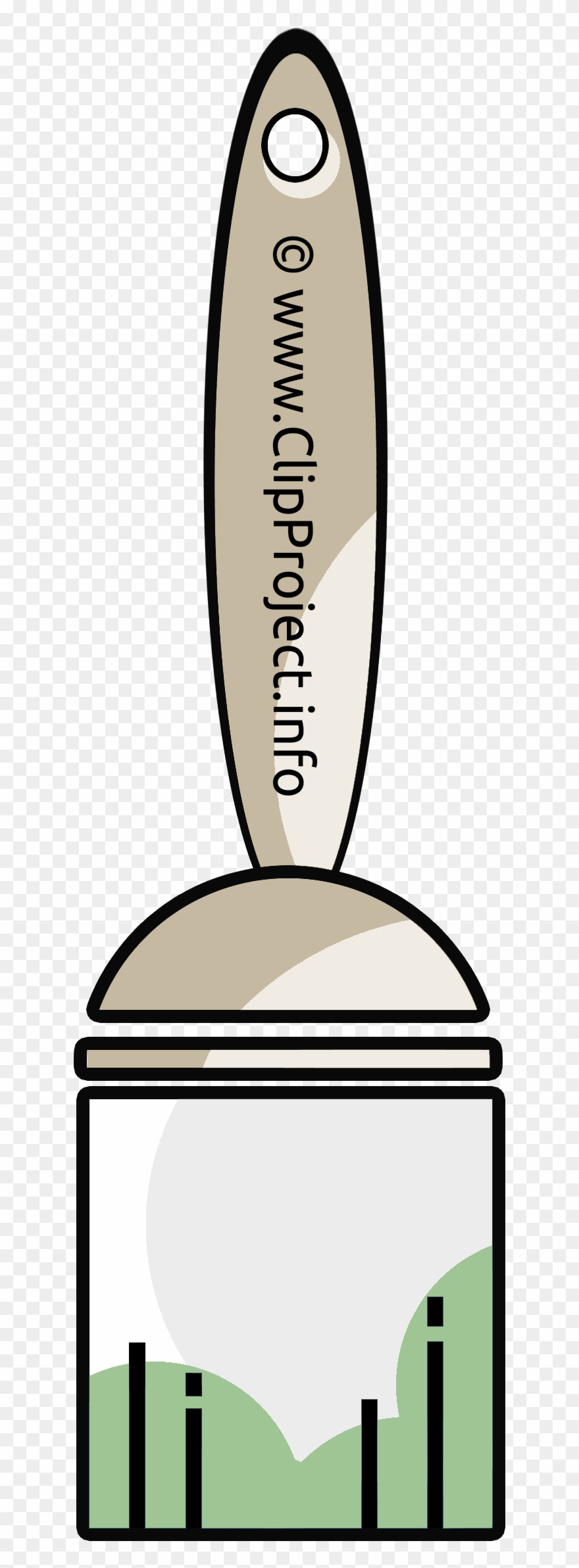 Pinceau Vert Clipart Gratuit Entreprise Images - Clip Art - Png Download