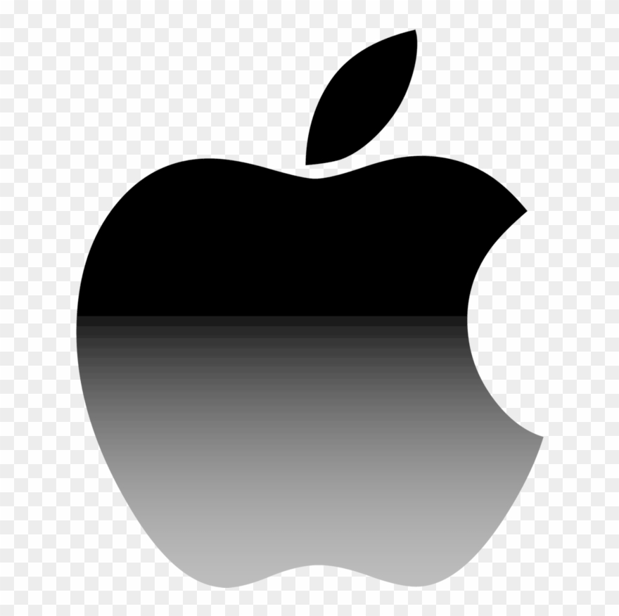 Apple Logo Black Transparent Clipart