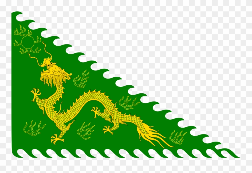 Green Standard Army Clipart