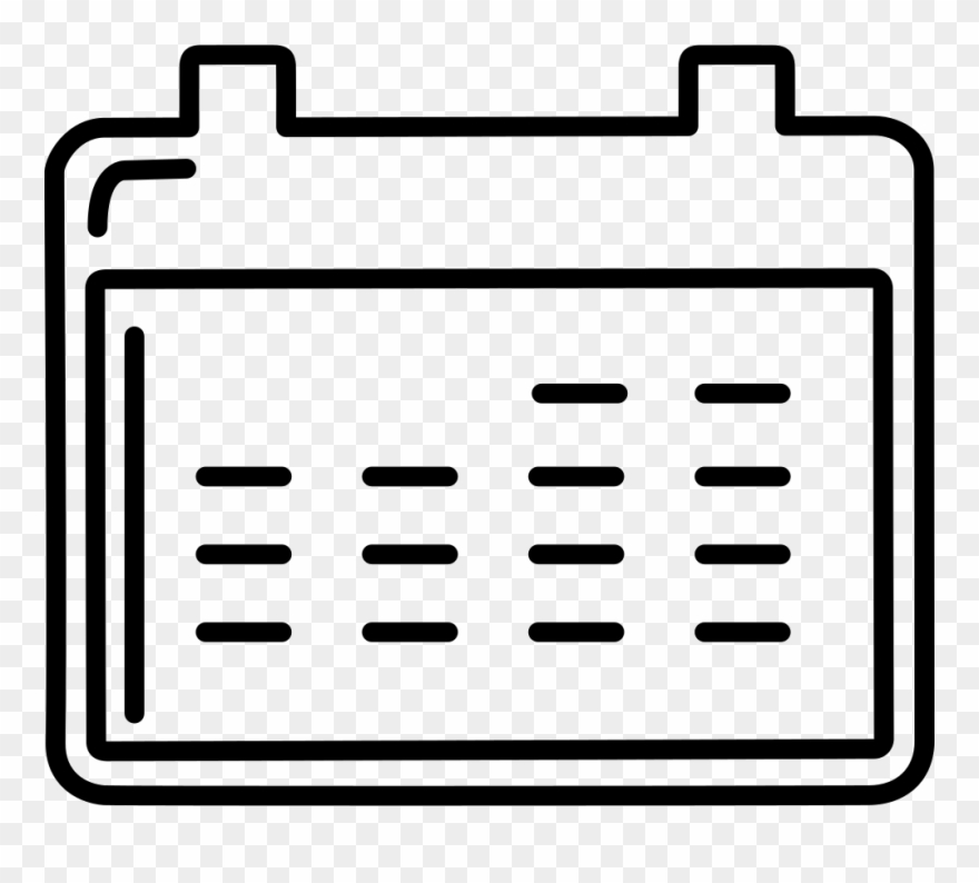 Free Stock Calendar Transparent Outline - Calendar Outline Icon Clipart