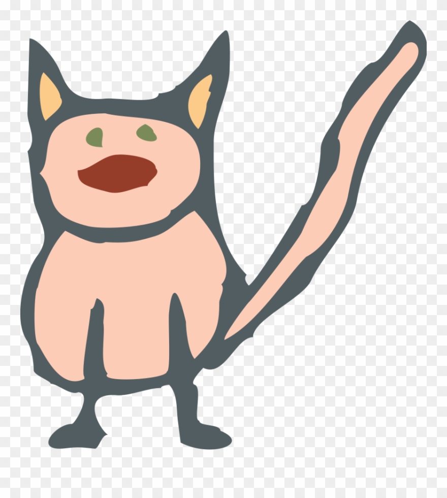 Cartoon Cat 05 Large 900pixel Clipart, Cartoon Cat - Funny Birthday Cards For Mom - Png Download