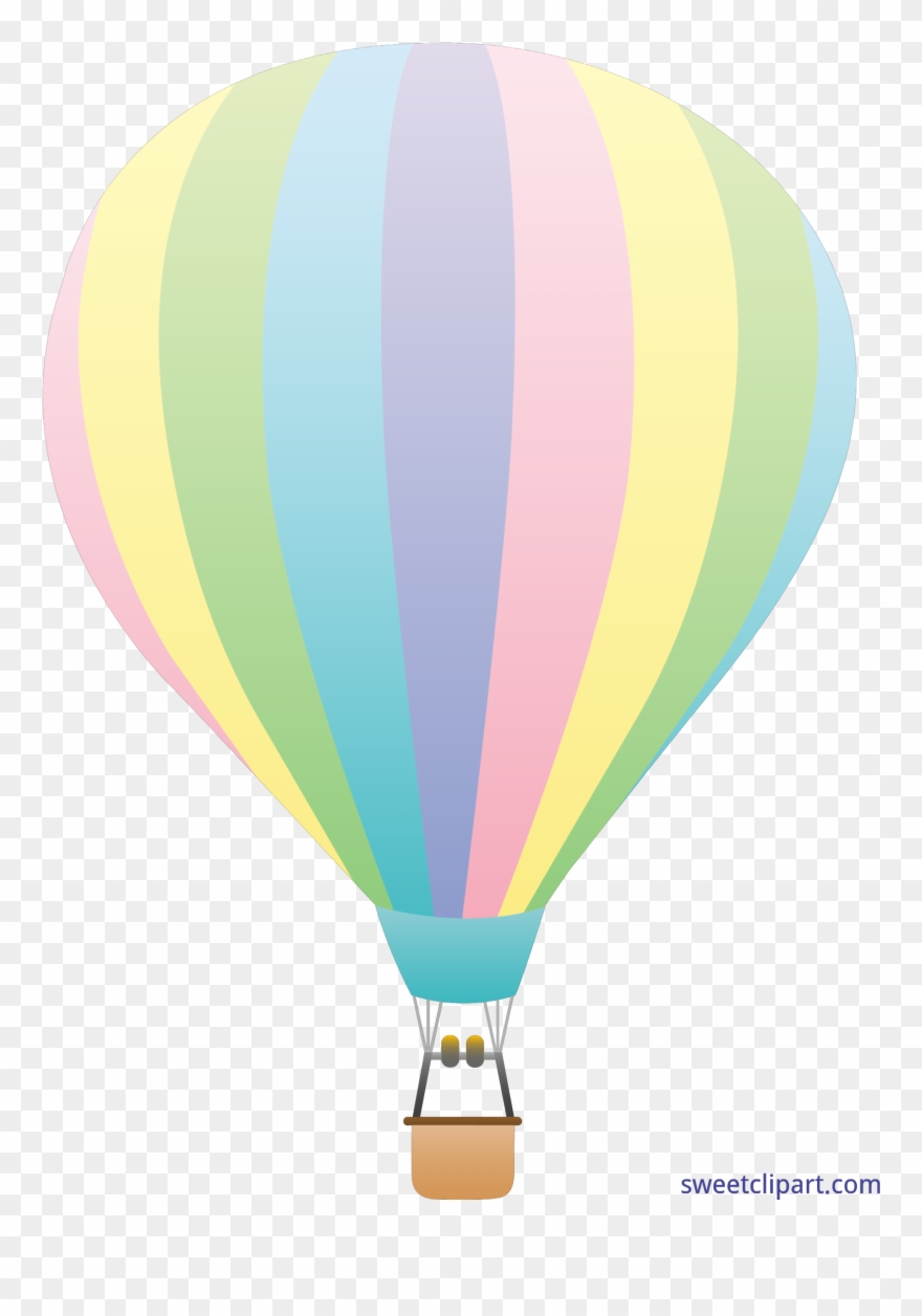 Vector Transparent Download Hot Air Clip Art - Pastel Hot Air Balloons - Png Download