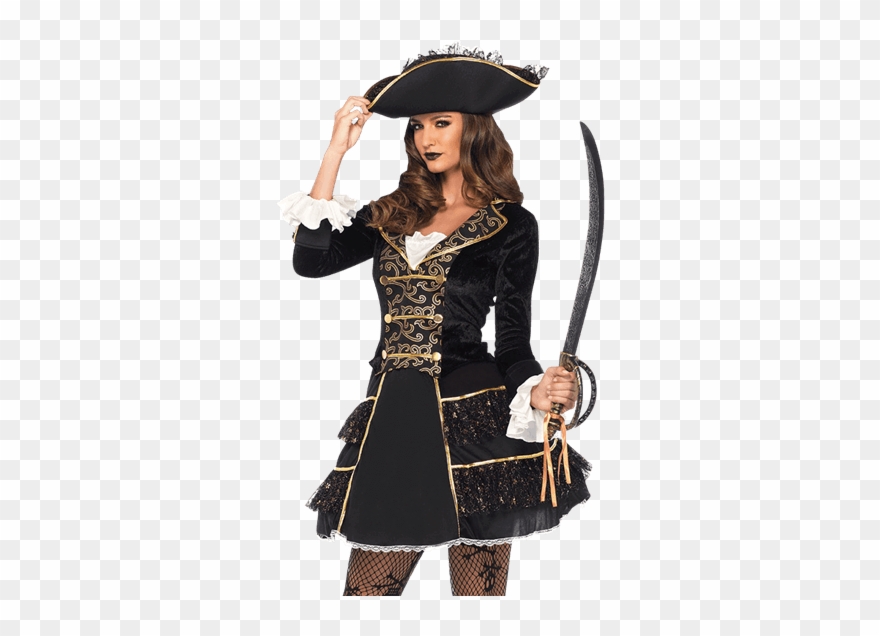 Womens High Seas Pirate Captain Costume - Disfraces De Pirata Mujer Clipart
