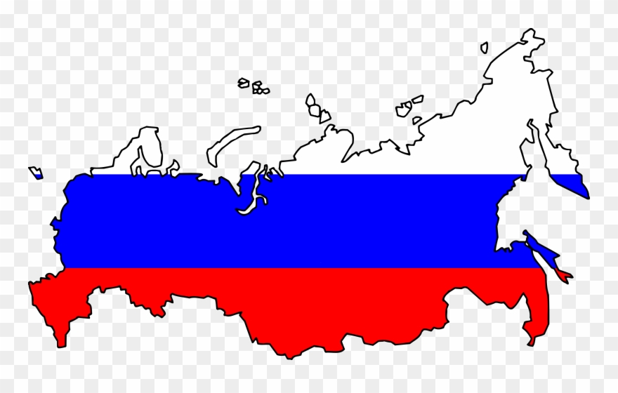 Flag Map Flagartist - Cool Map Of Russia Clipart