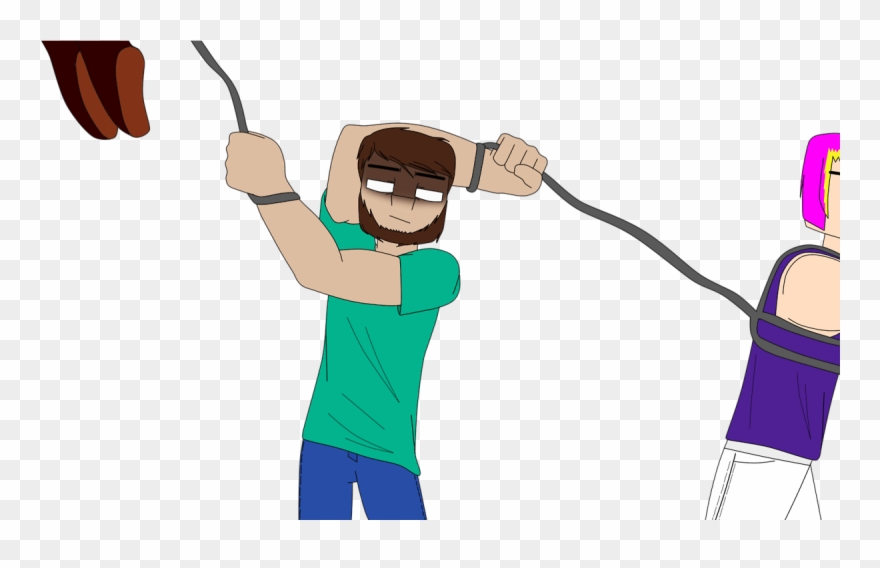 Romeo, Herobrine And Communikate Together Poor Herobrine - Golf Clipart
