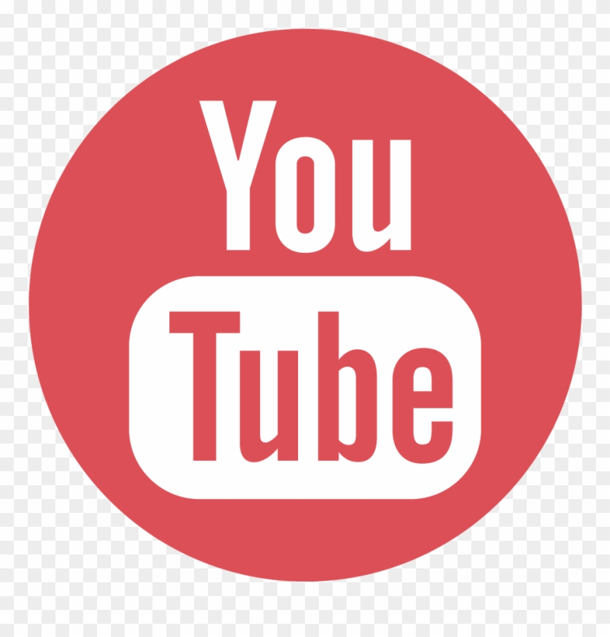 Facebook Escaet Twitter Escaet Pinterest Escaet Youtube - Youtube Round Logo Png Transparent Background Clipart