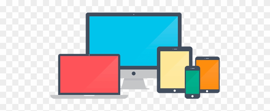 Come Creare 1 Sito Internet Gratis - Responsive Web Design Flat Clipart