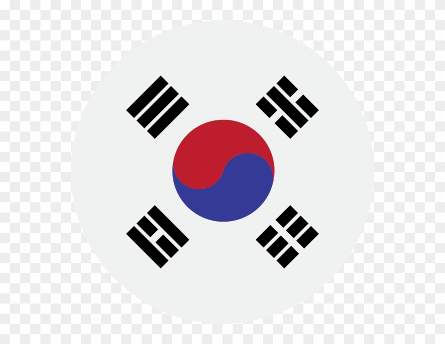 Korean - South Korea Flag Clipart