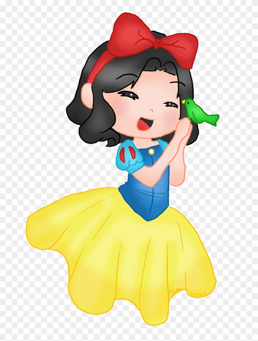 Chibi Snow White By Ruzovymonster - Snowwhite Chibi Clipart