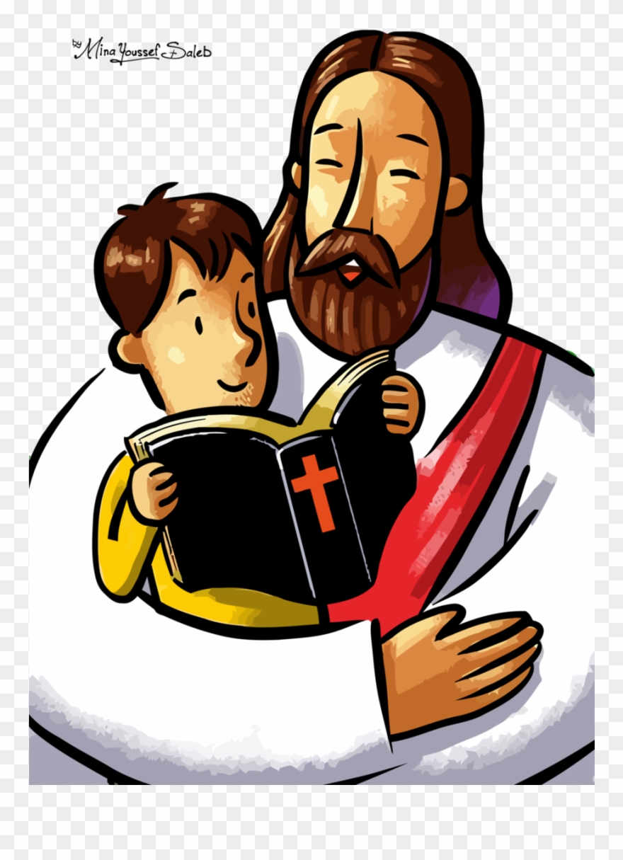 Jesus And Children Vector Clipart