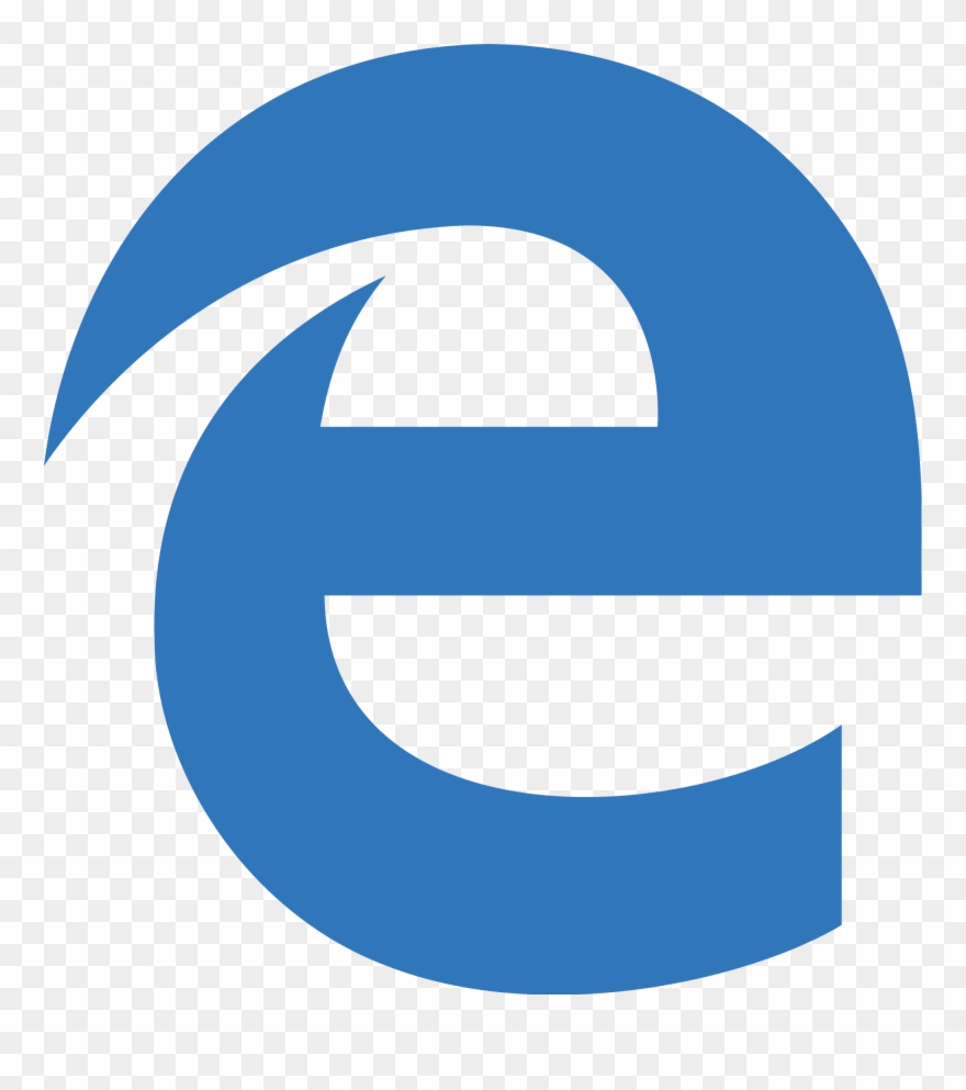 What Is Hiding In The Negative Space Of Microsoft's - Microsoft Edge Logo Vector Clipart