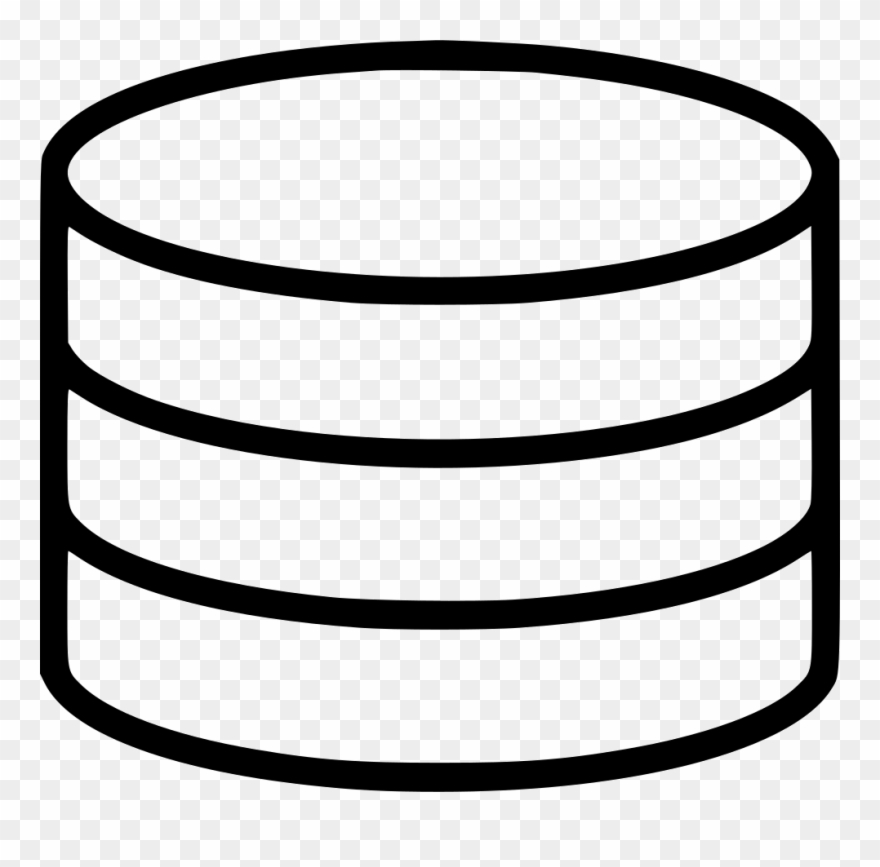 Svg Free Download Onlinewebfonts - Database Icon Png Clipart
