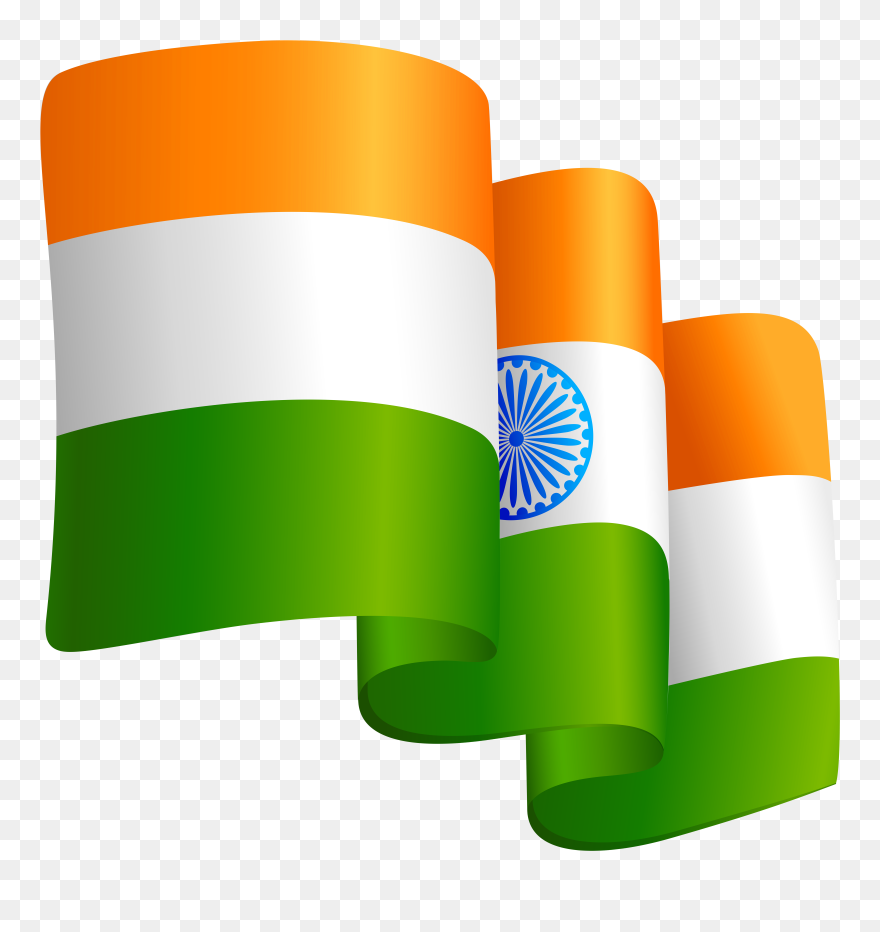 Waving India Flag Transparent Png Clip Art Image - Clipart India Flag Png