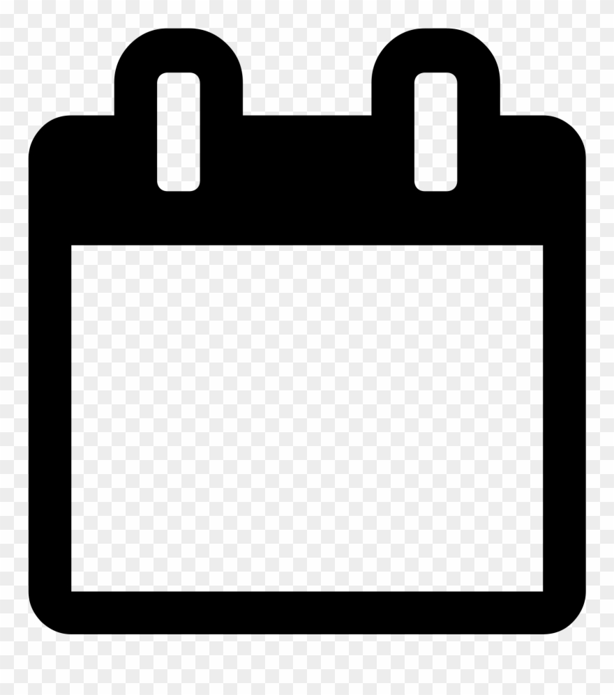 File Icon Svg Wikimedia Commons Open - Calendar Icon Png Black And White Clipart