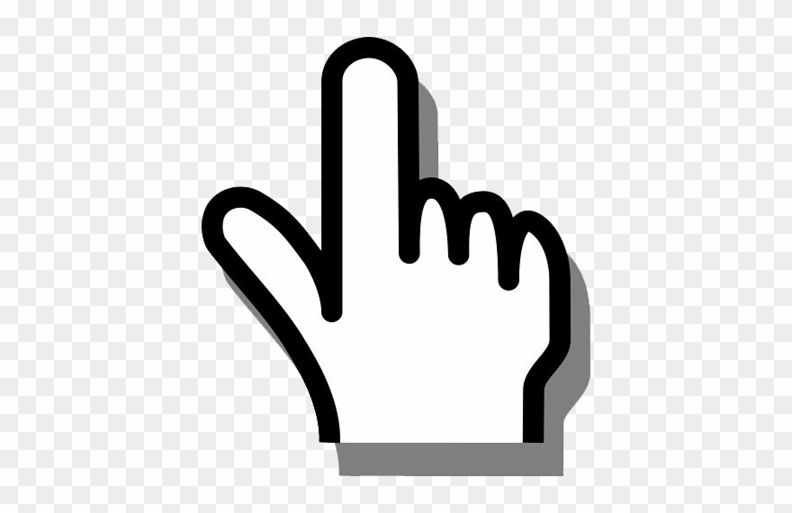 Click - Pointing Finger Transparent Background Clipart