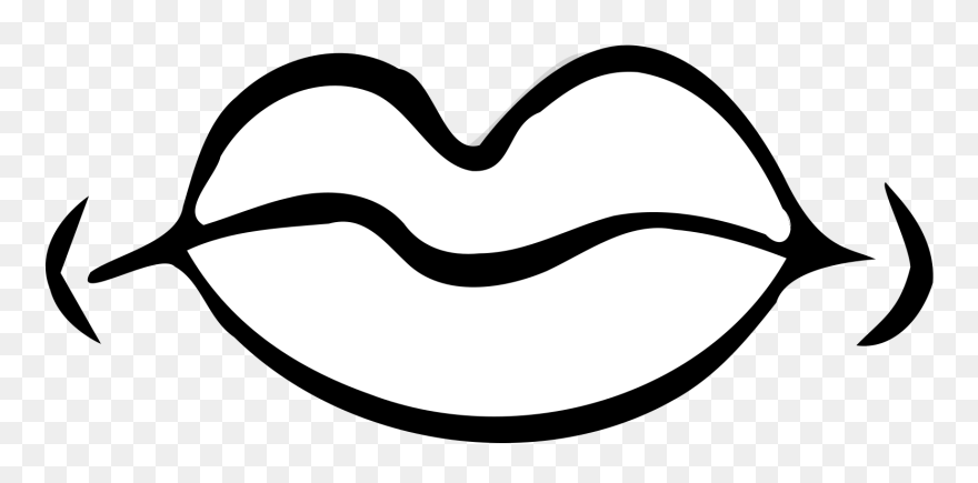 Gnu Clipart - Mouth Clip Art Black And White - Png Download