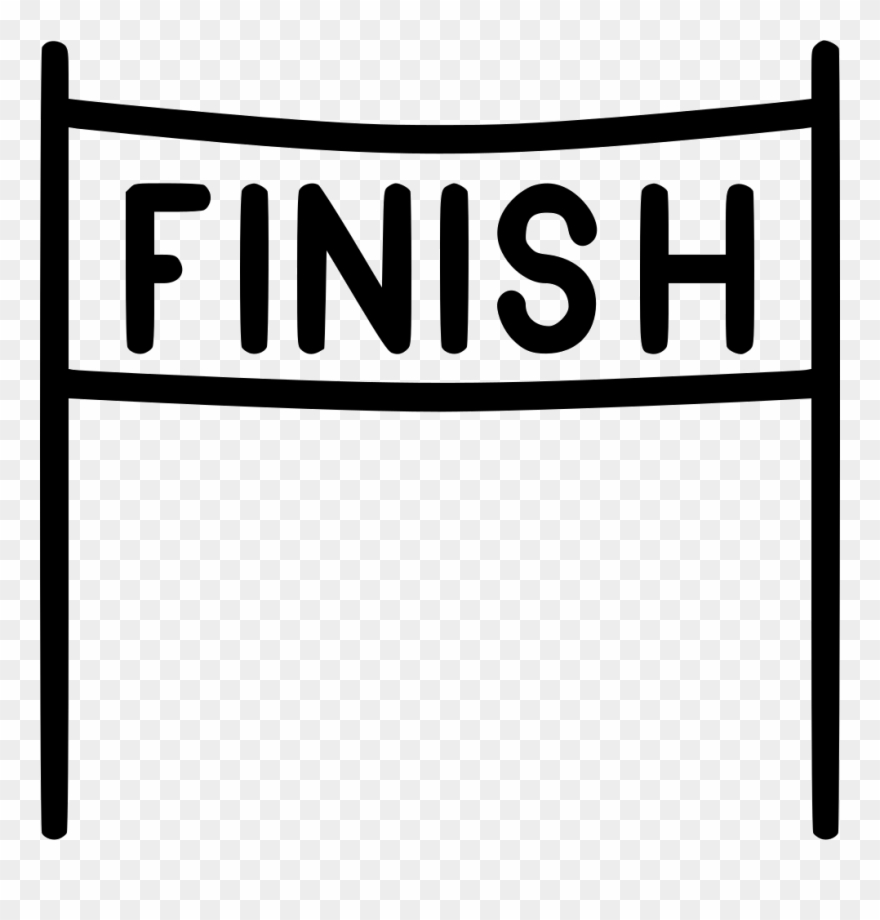 Finish Line Clipart End Race - Finish Icon - Png Download