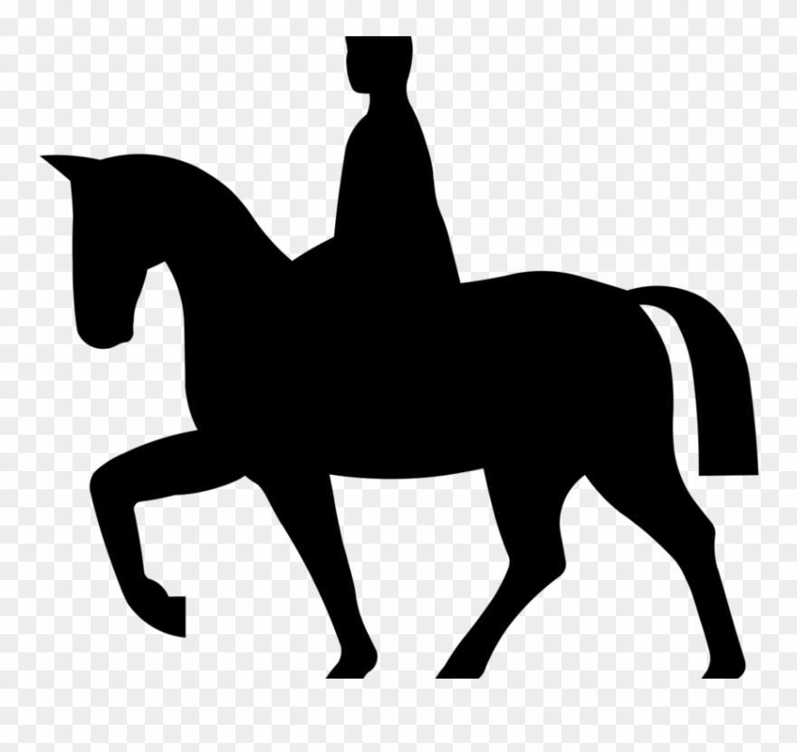 Horse&rider Equestrian Show Jumping - Horse Riding Icon Vector Clipart