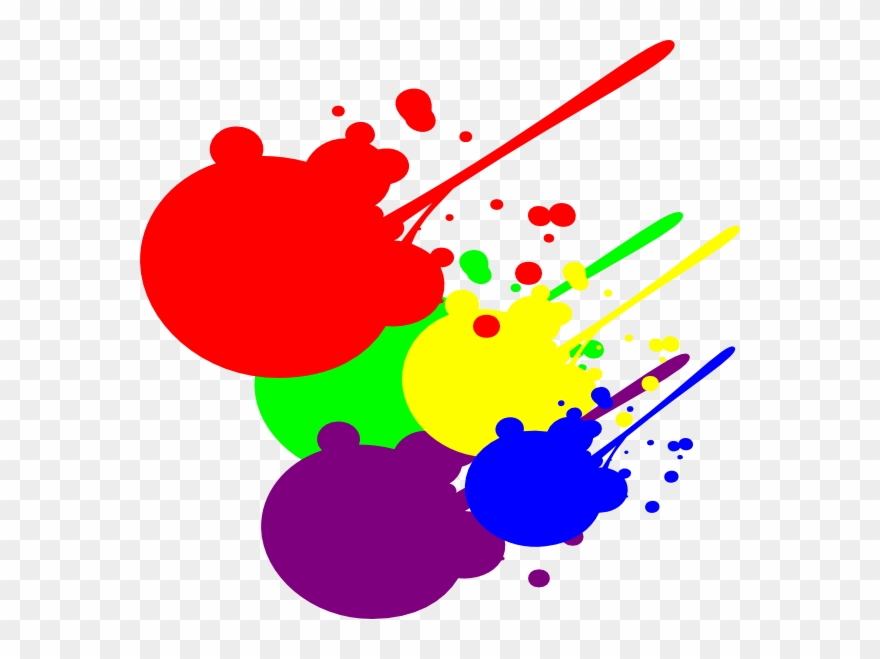 Paint Splatter Clip Art - Clipart Paint Splatter - Png Download