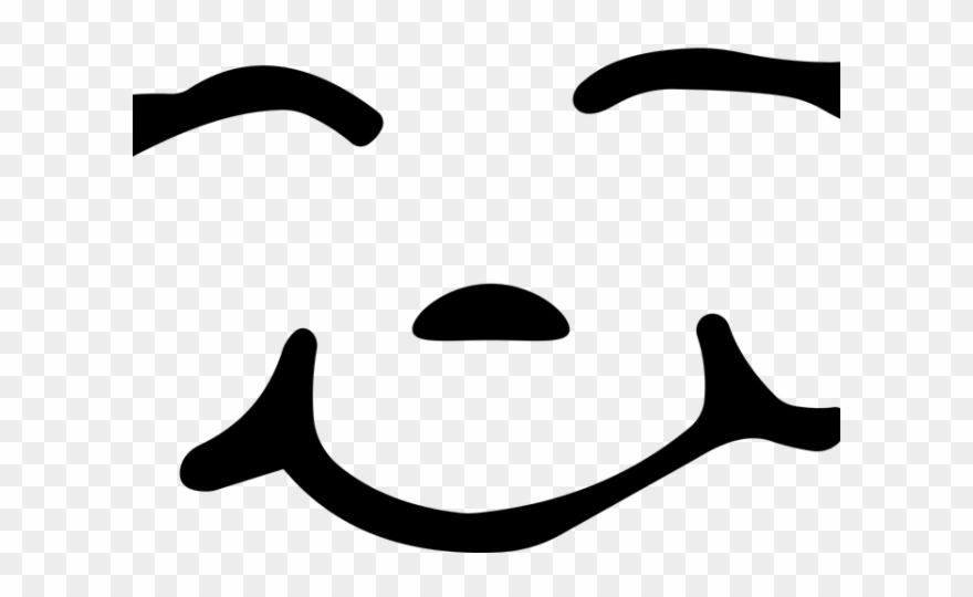 Emoji Face Clipart Creative Commons - Emoticon Hitam Putih - Png Download