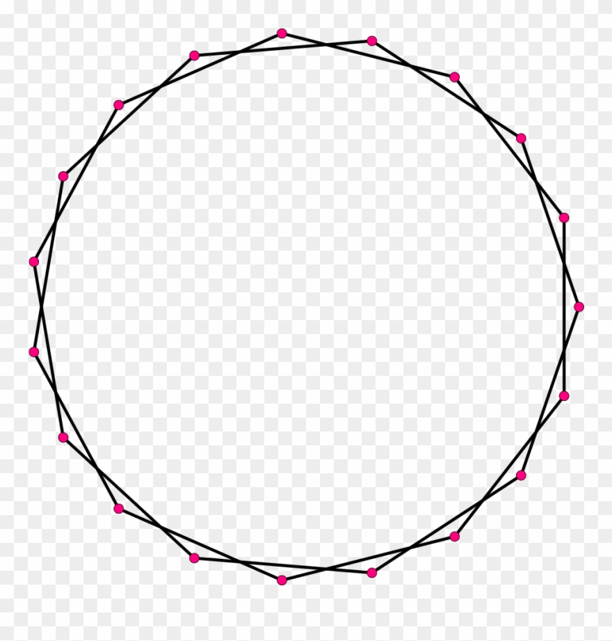 Regular Star Polygon 19-2 - Badge Png Polygon Clipart